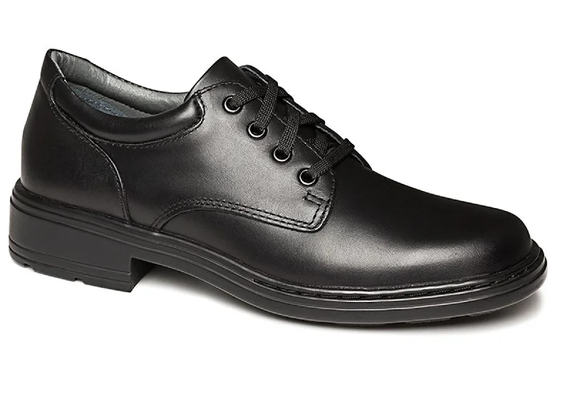 Clarks Infinity Senior Black Leather School Shoes