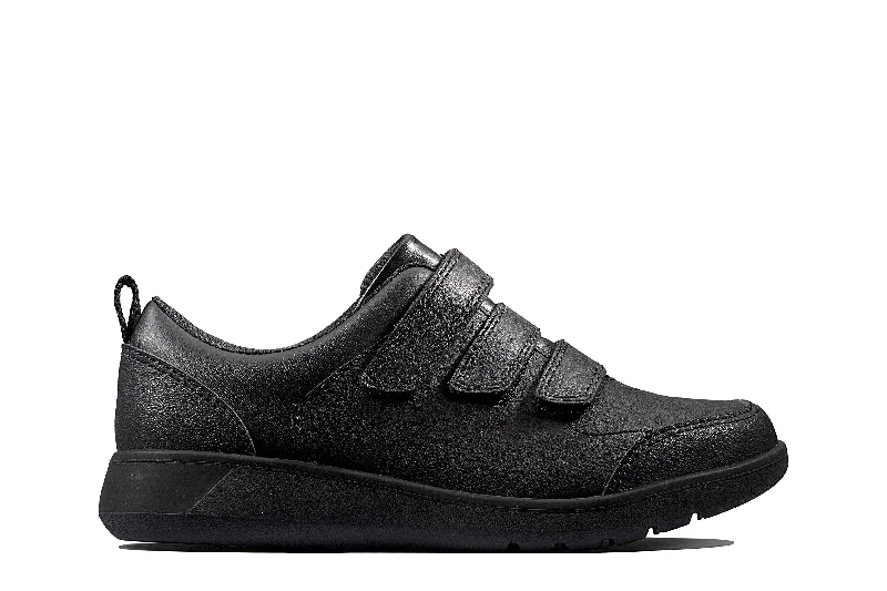 Clarks Scape Sky K Black leather