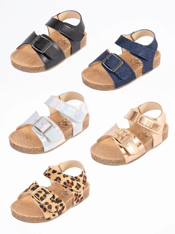 Buckle Front Sandal- Big Kid Sizes