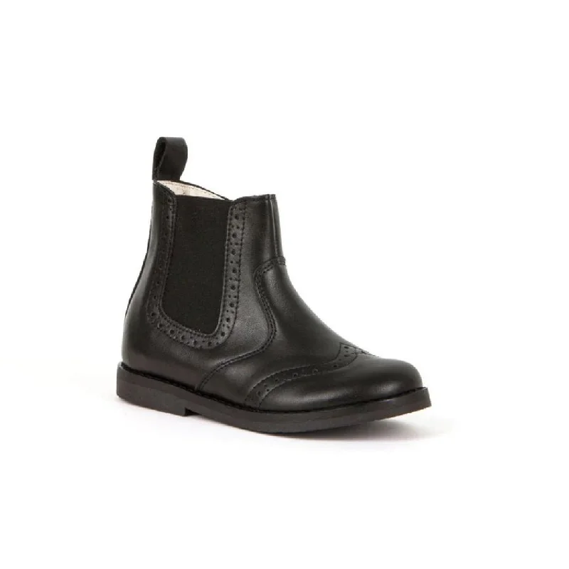 Froddo: Chelys Brogue Boots - Black Leather