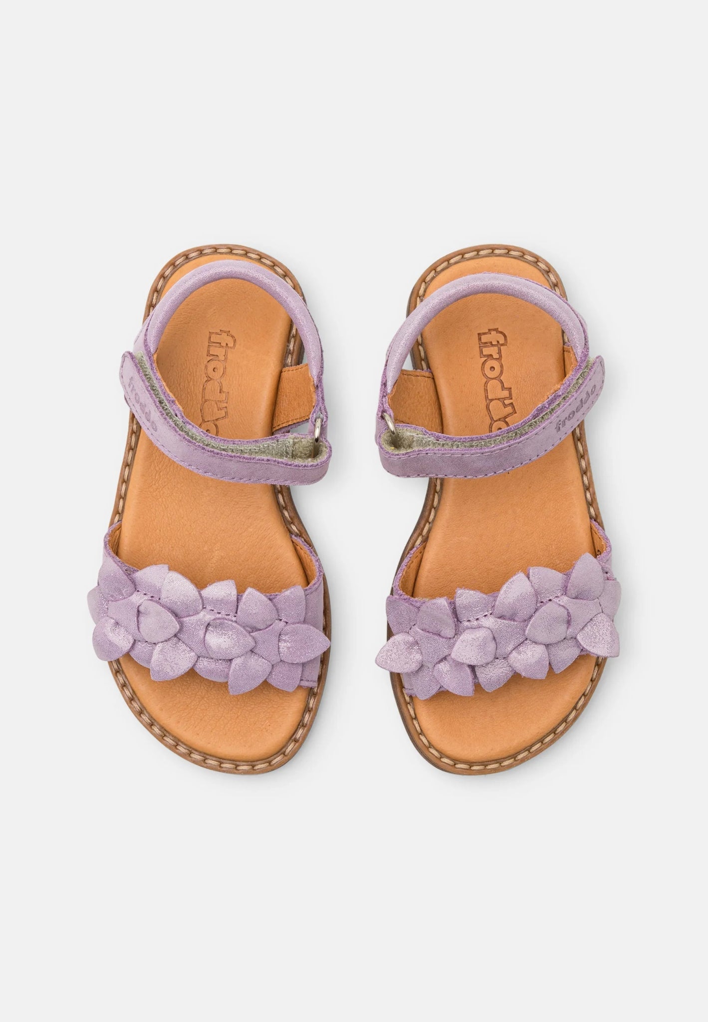 Froddo: Lore Flowers Girls Summer Sandals - Lavender Leather