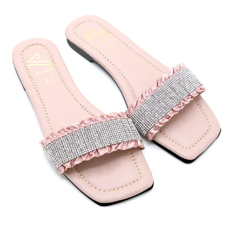 Girls Slipper - Peach