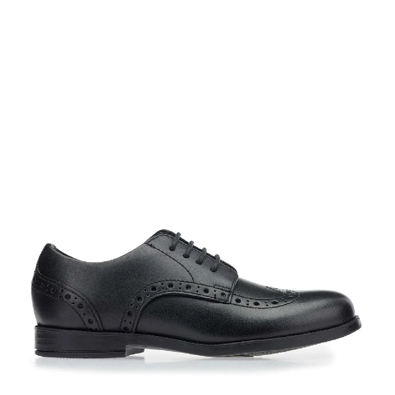 Start-Rite Brogue Pri Black Leather