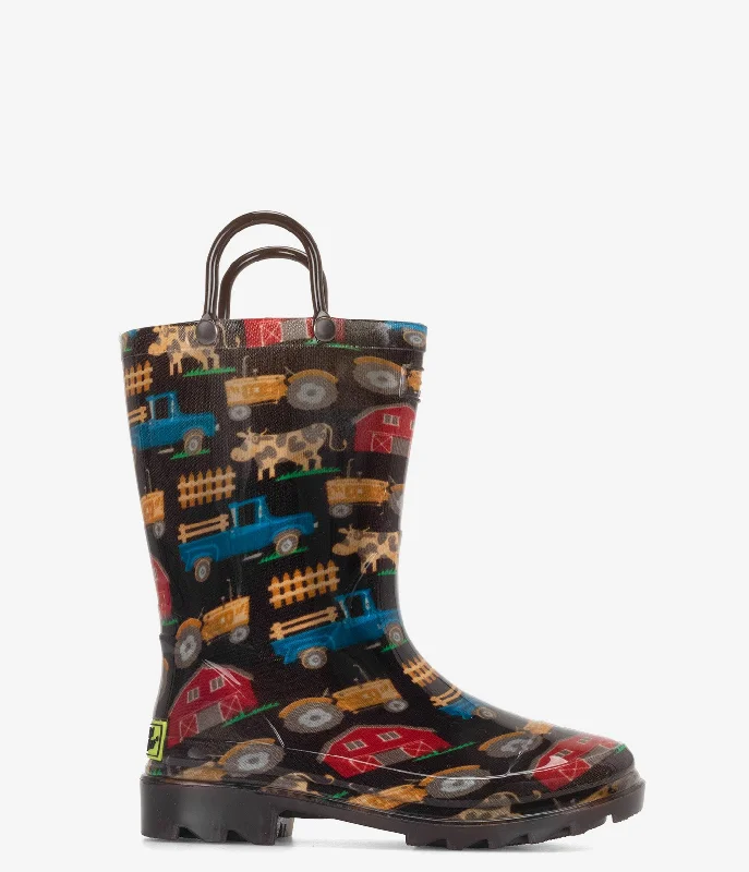 Western Chief Kids Farm Life Lighted Rain Boot - Kids