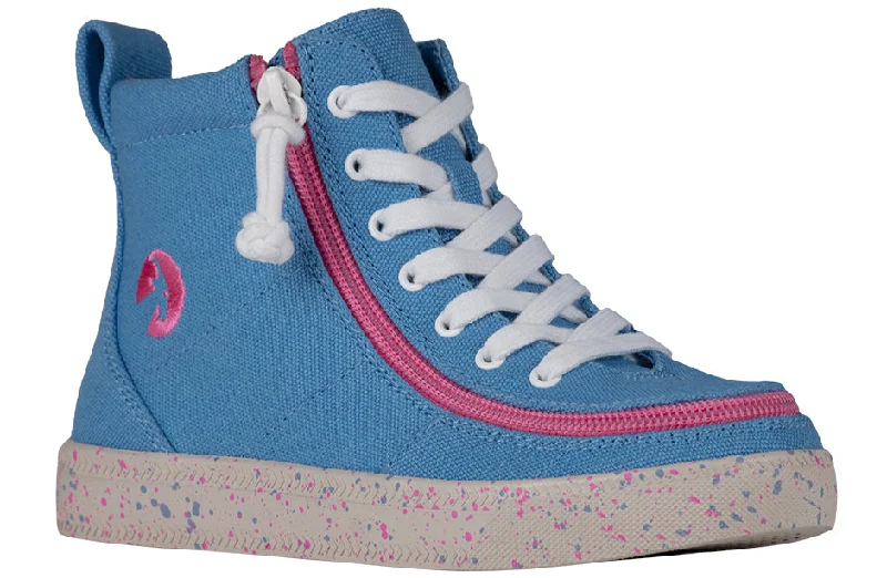 Billy Blue/Pink Speckle BILLY Classic Lace High Tops