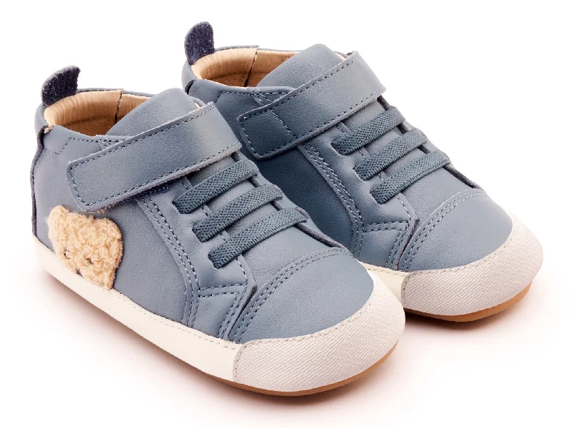 Old Soles Boy's & Girl's 0070RT Ted Baby Casual Shoes - Indigo / White