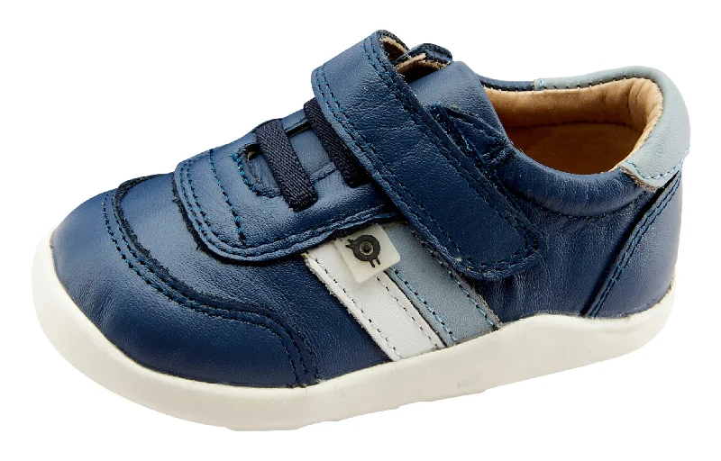 Old Soles Boy's and Girl's 8013 Play Ground Sneakers - Petrol/Dusty Blue/Snow