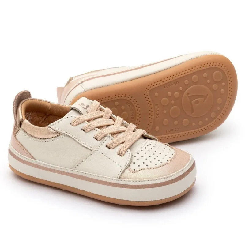 Tip Toey Joey Girl's Ollie Casual Shoes - Tapioca / Candy Dream / Metalic Salmon